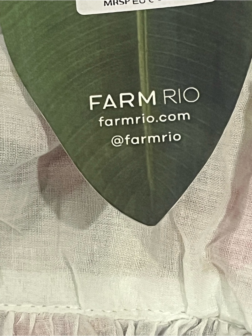 FARM RIO Off white Tropical Yard sleeveless tiered midi dress NWT - Picture 8 of 16